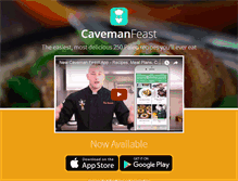 Tablet Screenshot of cavemanfeastapp.com